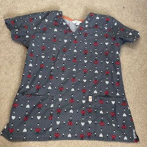 Ladybug scrub top